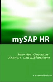 book mySAP HR Interview Questions, Answers, and Explanations: SAP HR Certification Review