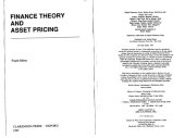 book Finance Theory and Asset Pricing