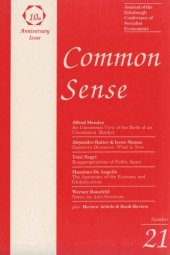 book Common Sense'' Journal of the Edinburgh Conference of Socialist Economists vol 21