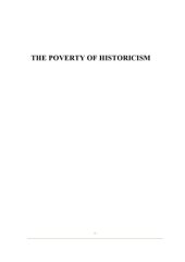 book The Poverty of Historicism