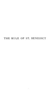 book The Rule of Saint Benedict