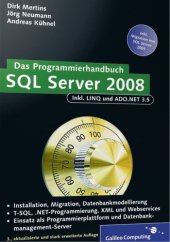 book SQL Server 2008: Das Programmierhandbuch, 3. Auflage