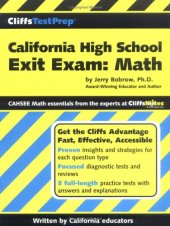 book CliffsTestPrep California High School Exit Exam-Math