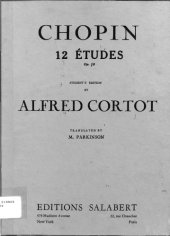 book Chopin: 12 Etudes Op. 10