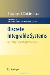 book Discrete Integrable Systems: QRT Maps and Elliptic Surfaces