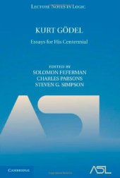 book Kurt Gödel: Essays for his Centennial