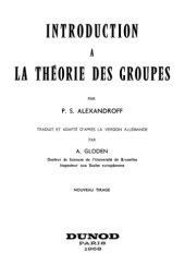 book Introduction à la théorie des groupes