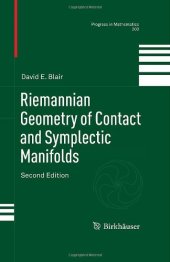 book Riemannian Geometry of Contact and Symplectic Manifolds