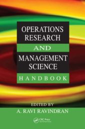 book Operations Research and Management Science Handbook (The Operations Research Series)