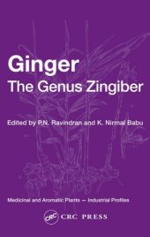 book Ginger: The Genus Zingiber (Medicinal and Aromatic Plants - Industrial Profiles)