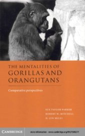 book The Mentalities of Gorillas and Orangutans: Comparative Perspectives