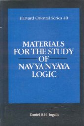 book Materials For the Study of Navya-Nyaya Logic