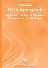 book Fit in Anorganik: Das Klausurtraining für Mediziner, Pharmazeuten und Biologen