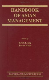 book Handbook of Asian Management (CERC Studies in Comparative Education)