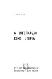 book A Informação como Utopia