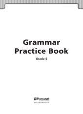 book Grammar Practice Book: Grade 5