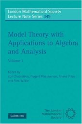 book Model theory with applications to algebra and analysis, Volume 1