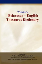 book Webster's Belarusan - English Thesaurus Dictionary