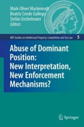 book Abuse of Dominant Position: New Interpretation, New Enforcement Mechanisms?