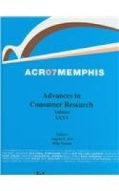 book Advances In Consumer Research: Acr 07 Memphis