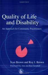 book Quality of Life and Disability: An Approach for Community Practitioners