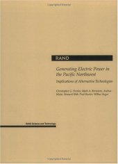 book Generating Electric Power in the Pacific Northwest : Implications of Alernative Technologies