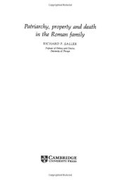 book Patriarchy, Property and Death in the Roman Family