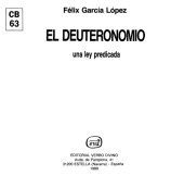 book El Deuteronomio: Una Ley Predicada