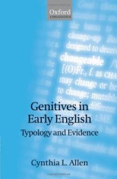 book Genitives in Early English: Typology and Evidence