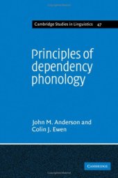 book Principles of Dependency Phonology