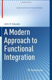 book A Modern Approach to Functional Integration