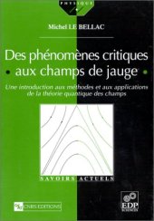 book Des phénomènes critiques aux champs de jauge