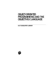 book Nextstep Object-Oriented Programming and the Objective C Language: Release 3 (Next Developer's Library)