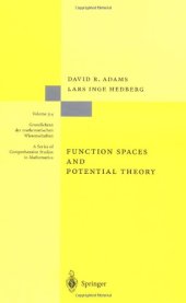 book Function Spaces and Potential Theory