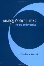 book Analog Optical Links: Theory and Practice