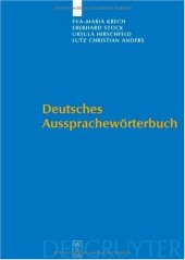 book Deutsches Aussprachewörterbuch