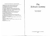 book The Schwarz Lemma