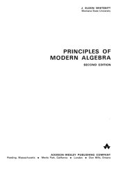 book Principles of Modern Algebra, Second Edition