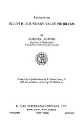 book Lectures on Elliptic Boundary Value Problems