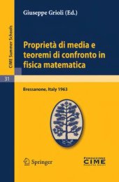 book Proprietà di media e teoremi di confronto in fisica matematica