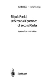 book Elliptic Partial Differential Equations of Second Order, 2nd edition