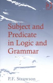 book Subject and Predicate in Logic and Grammar