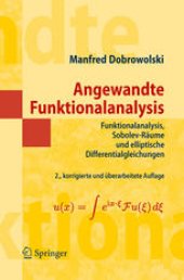 book Angewandte Funktionalanalysis: Funktionalanalysis, Sobolev-Räume und elliptische Differentialgleichungen