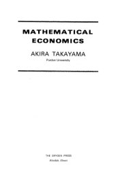 book Mathematical economics