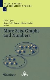 book More Sets, Graphs and Numbers: A Salute to Vera Sòs and András Hajnal