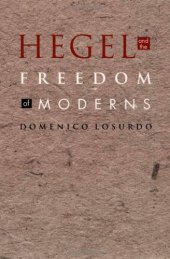 book Hegel and the Freedom of Moderns