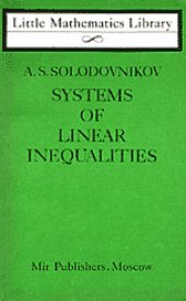 book Systems of Linear Inequalities