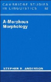 book A-Morphous Morphology