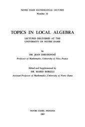 book Topics in Local Algebra. Lectures Delivered at the University of Notre Dame.