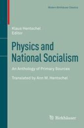 book Physics and National Socialism: An Anthology of Primary Sources